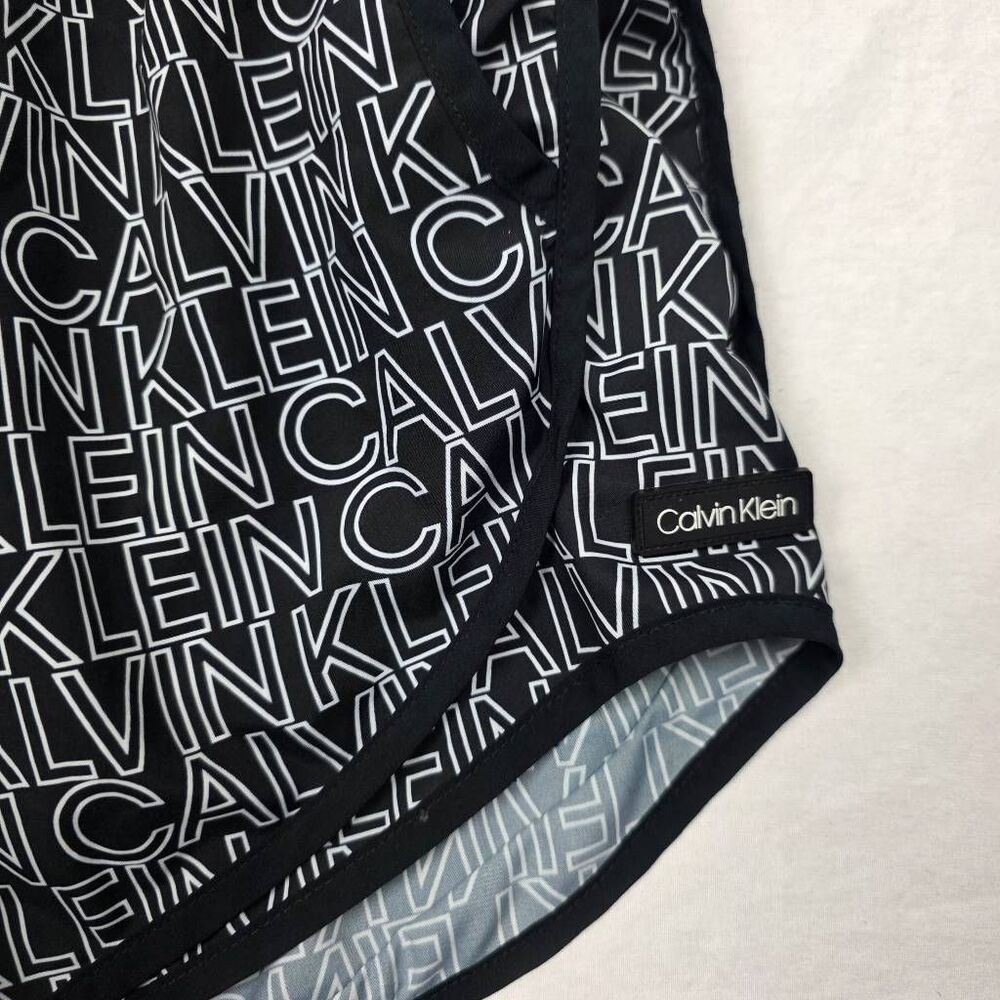 Calvin Klein Women L Athletic Shorts Logo Print - Picture 4 of 7
